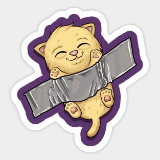 cat cute kawaii funny kittens Sticker